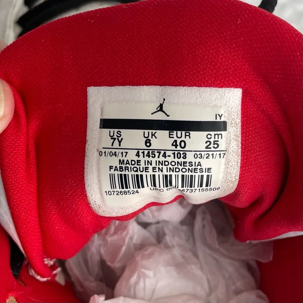 NIKE Air Jordan 13 Retro History Of Flight 2017 White/Red 7Y Women's 8.5 - Picture 8 of 10